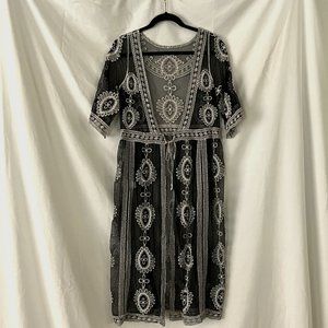 Black and White Swim Cover-up by Youzey - Never Worn - One Size - #VHH222